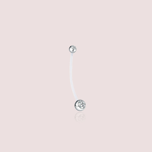 Incinta Zircon - barre piercing nombril grossesse bioplast