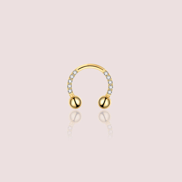 fer a cheval piercing arcade