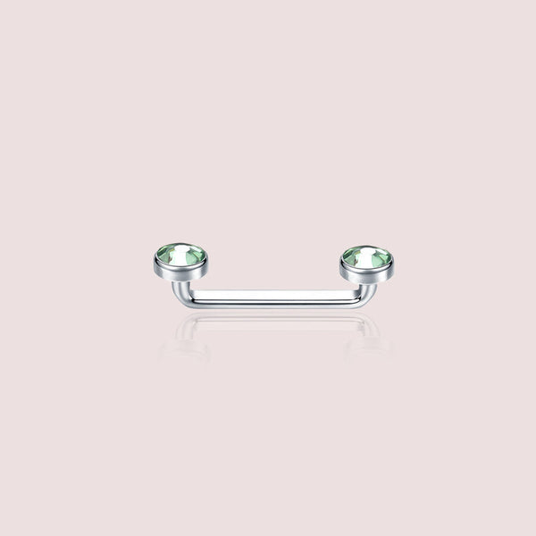 Liana Émeraude - piercing surface agrafe vert