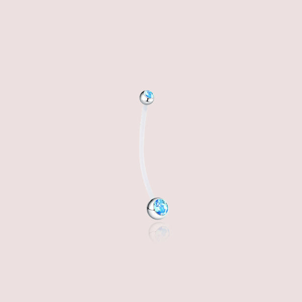 Incinta Turquoise - piercing grossesse zircon bleu