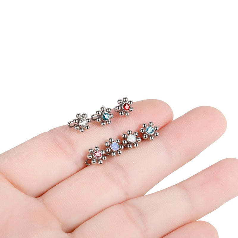 Utopia Rose - piercing microdermal strass rose