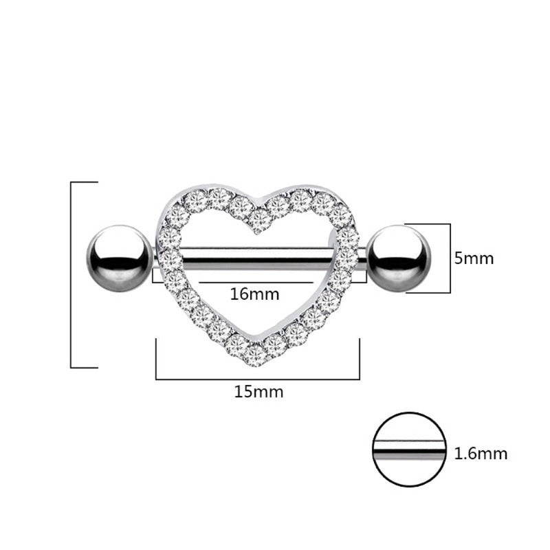 Divine Lovea - piercing cœur téton