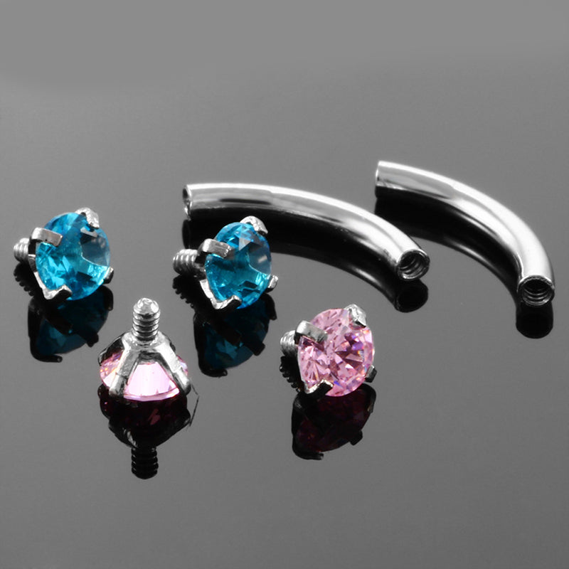 Spirita Saphir - piercing arcade diamants bleu