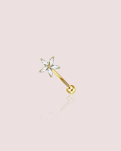 piercing nombril fleur
