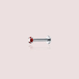 piercing-lobe-chirurgical-strass-rouge